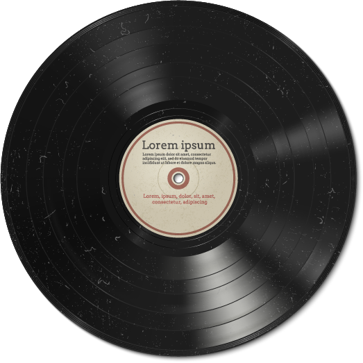 Draaiende vinylplaat